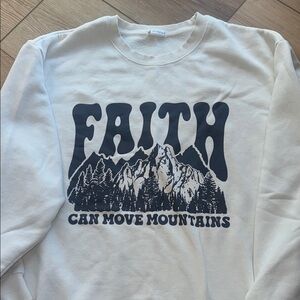 Elevated Faith White Graphic Sweatshirt